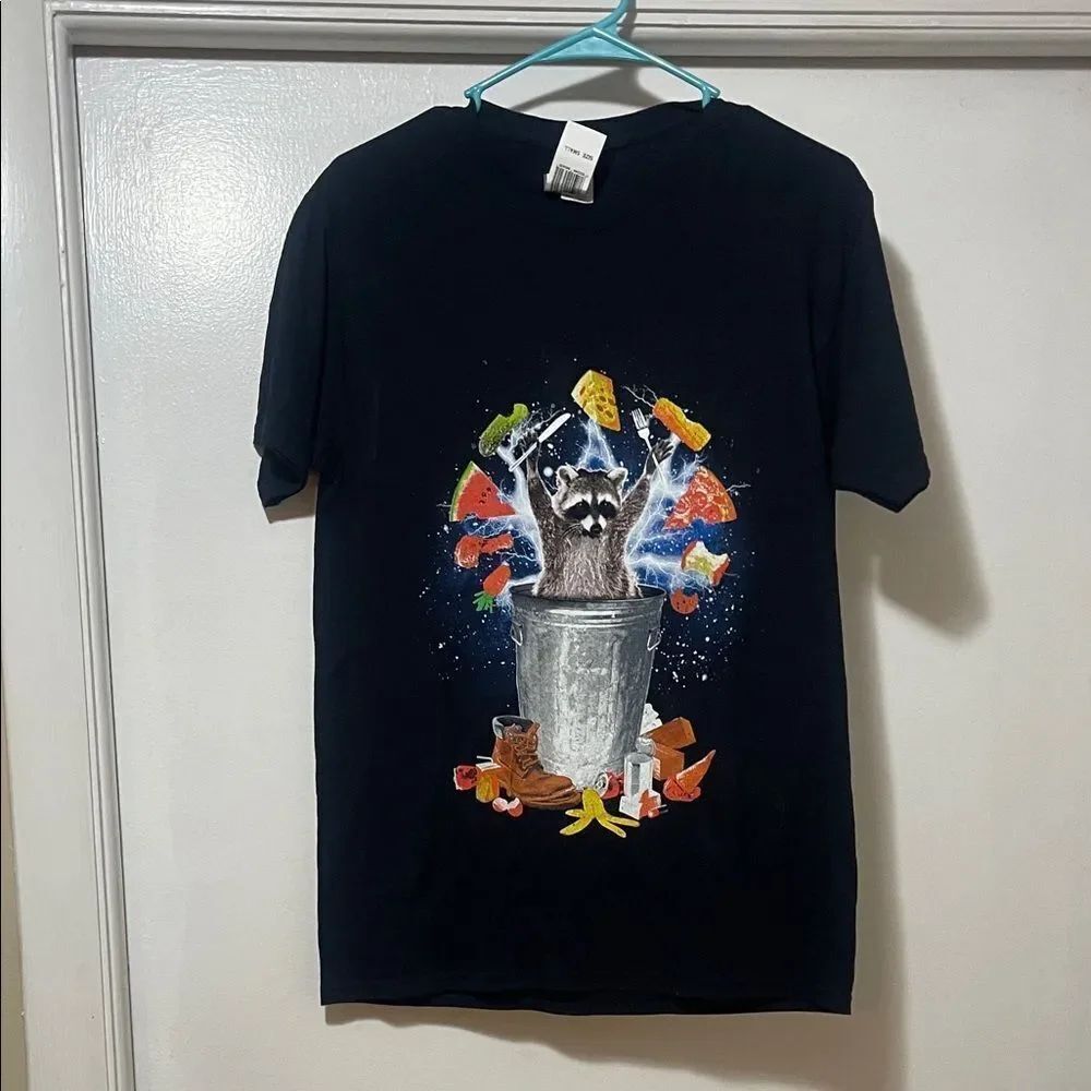 Trash, panda shirt size small NWT